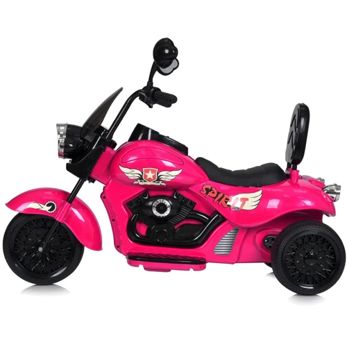 Детский трехколесный электромотоцикл Bambi Harley-Davidson розовый (M 5739EL-8)