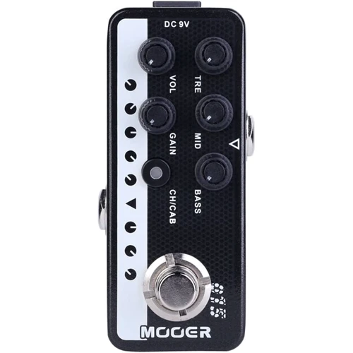 Гітарний процесор ефектів Мікропреамп MOOER BrownSound (015): Габарити, мм 93.5 x 42 x 52