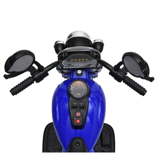 Детский трехколесный электромотоцикл Bambi Harley-Davidson синий (M 5739EL-4)