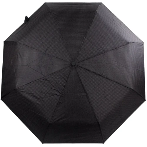 Парасолька чоловіча автомат Happy Rain чорний (U43668-6): Тип ручки Крюк