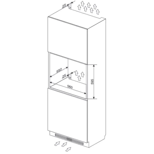 Духовой шкаф электрический Amica ED37619B: Класс энергопотребления A