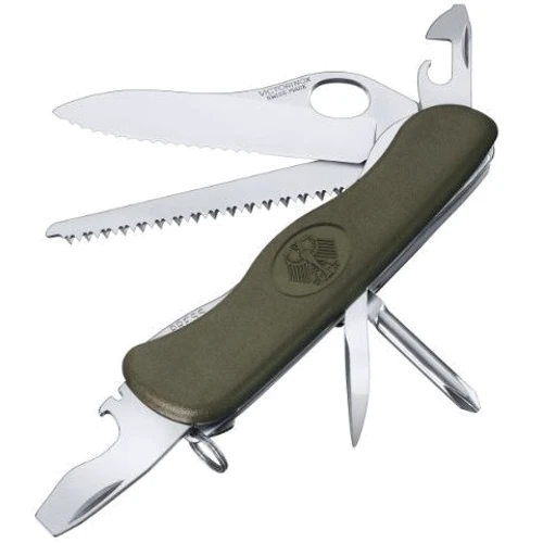 Мультитул Victorinox Military Germany 111мм/10предметов/зеленый-черный нейлон (0.8461.MW4DE)