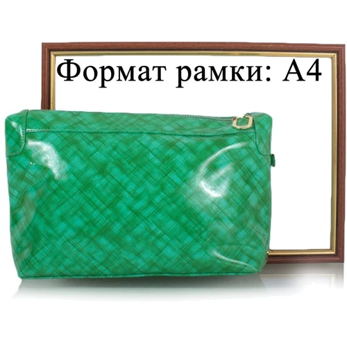 Женская косметичка Valenta зеленая (VBK22579k): Застежка Молния