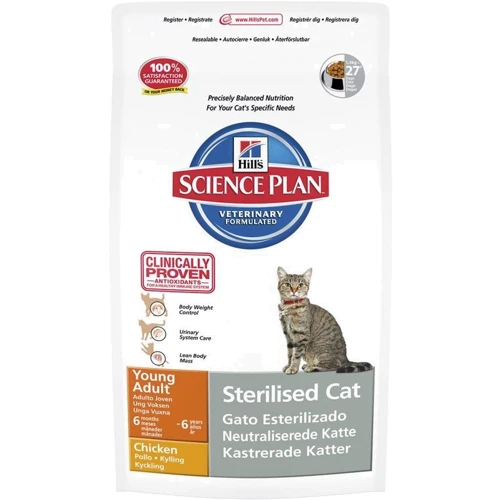 Корм для кошек Hill's Science Plan Feline Young Adult Sterilised Cat Chicken 1.5 кг