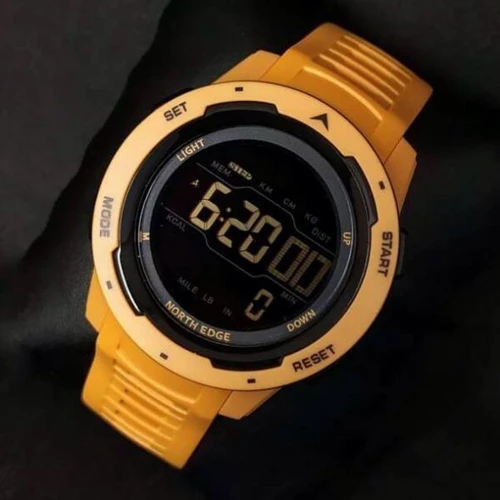 Наручные часы North Edge MARS Pro Yellow 5BAR 5874: Тип циферблата Цифровой (электронный)