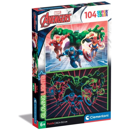 Пазл Clementoni Avengers Glowing 104 елементи, що світяться в темряві (8005125275540)
