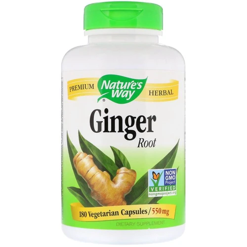 Nature's Way Ginger Root 550 mg 180 Caps Корінь імбиру