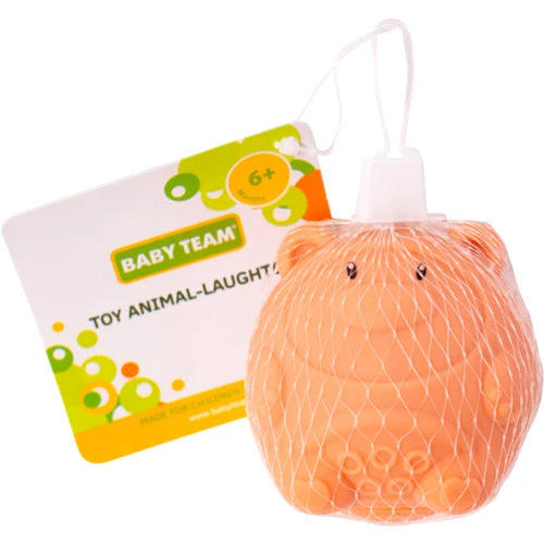 Игрушка для ванной Baby Team Зверушка со звуком, бежевая (8745)