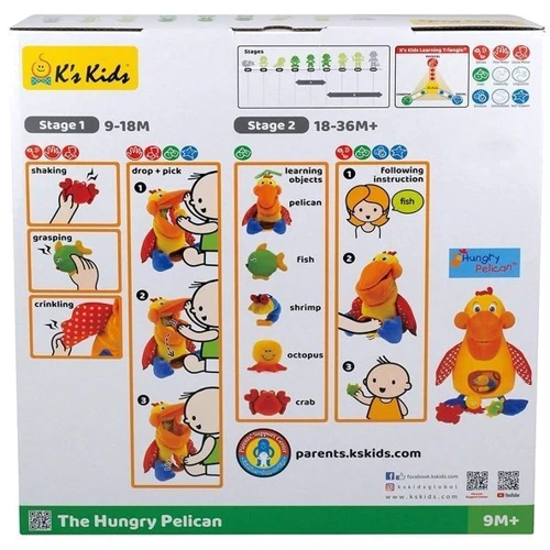 Розвиваюча іграшка K`s Kids Голодний пелікан (KA10208-GB)