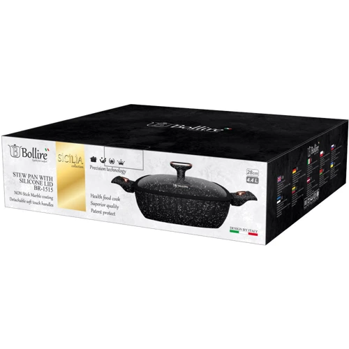 Сотейник Bollire Sicilia 28х28 см 4.4 л (BR-1515)