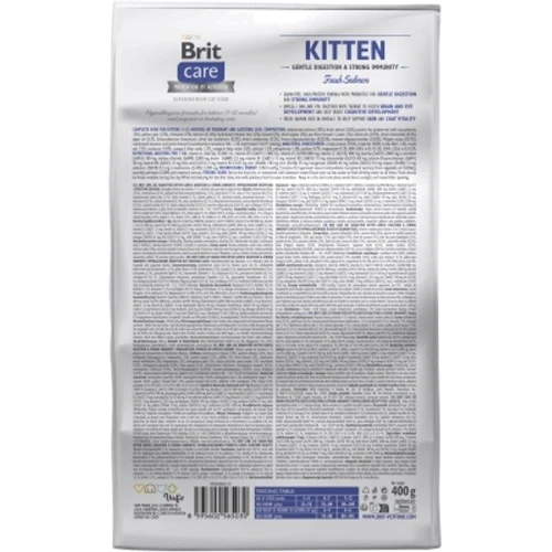 Сухой корм Brit Care Cat GF Kitten Gentle Digestion Strong Immunity для котят с лососем 400 г (8595602565030): Тип Сухой корм