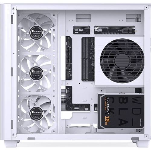 Корпус Jonsbo TK-3 White: Материал передней панели закаленное стекло