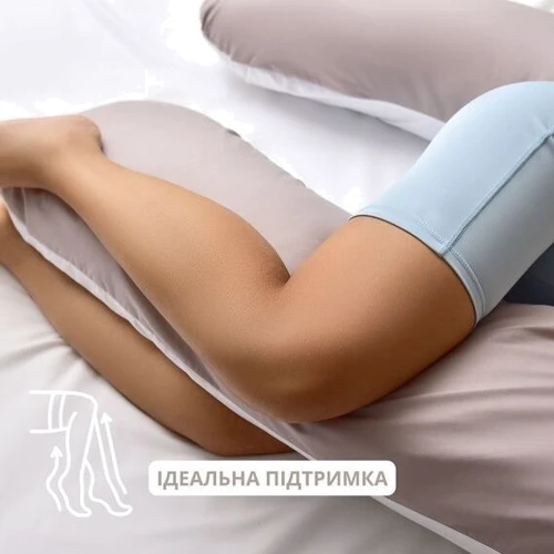 Подушка IDEIA П-подібна з наволочкою на блискавці 140х75х20 см (4820182650116) фото 12