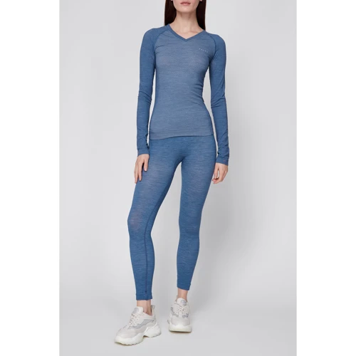 Термолосины Falke ESS Wool-Tech Tights assorted 33216-6751 44 голубые фото 2