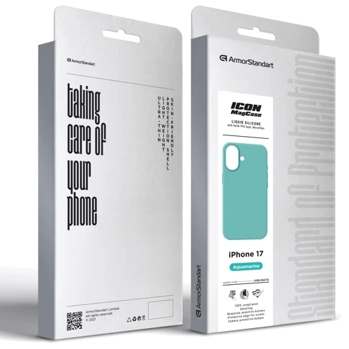 Чехол для iPhone ArmorStandart ICON2 MagCase Aquamarine for iPhone 17 (ARM86670)