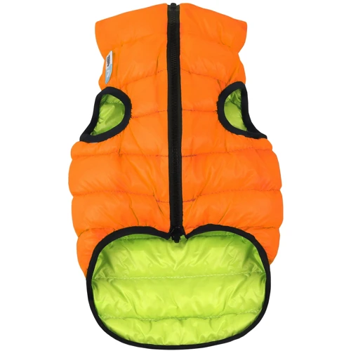 Курточка двусторонняя AiryVest для средних собак, размер S 30, оранжево-салатовая (4823089300030)