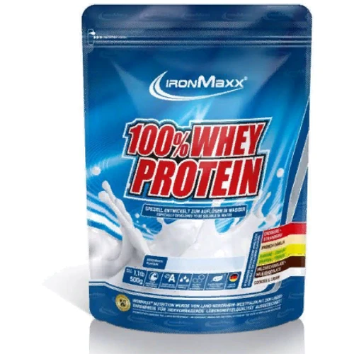 Протеин IronMaxx 100% Whey Protein 500 g /10 servings/ Strawberry Ice Cream