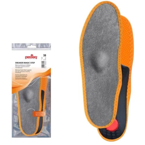 Стельки каркасные c эффектом памяти Pedag Sneaker Magic Step размер 44 (4000354341107): Антибактериальная пропитка Нет