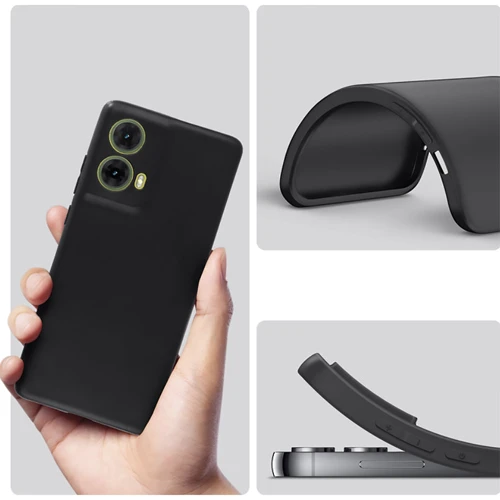 Чехол для телефонов BeCover TPU Case Black for Motorola Moto G85 (712284): Материал силикон