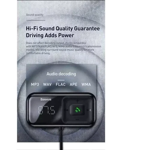 Зарядное устройство Baseus Car Charger 2хUSB T Shaped S-16 Car Bluetooth MP3 Player Black (CCMT000201) фото 7