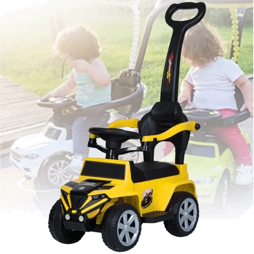 Каталка-толокар 2в1 Bambi желтый (M 5805EL-6)