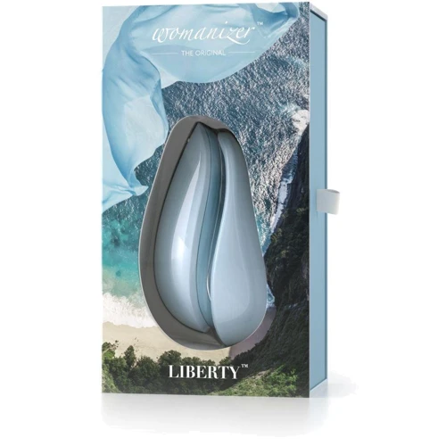 Вакуумный клиторальный стимулятор Womanizer Liberty Blue