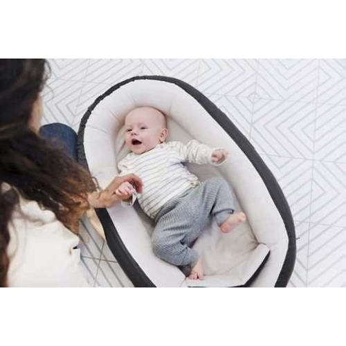 Кокон для сна с ограничителем Voksi Baby Nest Premium Dark Grey темно-серый (11008156-DarkGrey) фото 7