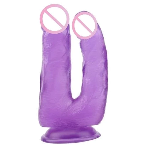 Двойной фаллоимитатор CHISA Hi-Rubber Born To Create Pleasure Purple 6.3"