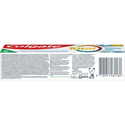 Colgate Total 12 Sensitive Care Зубная паста для чувствительных зубов 75 ml: Класс косметики Масс-маркет