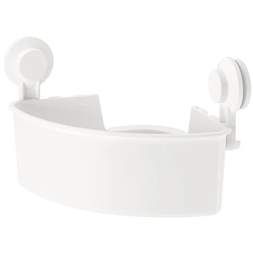 Полиця кутова з присоскою ІКЕА Tisken Білий (204.003.04): Тип Полочка