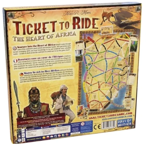 Настольная игра Days of Wonder Билет на поезд - Коллекция карт №3: Сердце Африки (Ticket to Ride - Map Collection 3: The Heart of Africa) (англ.) (DOW720117): Вид стратегические
