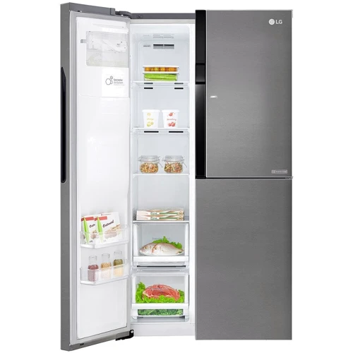 Холодильник Side-by-Side LG GSJ361DIDV: Объем морозильной камеры, л 197