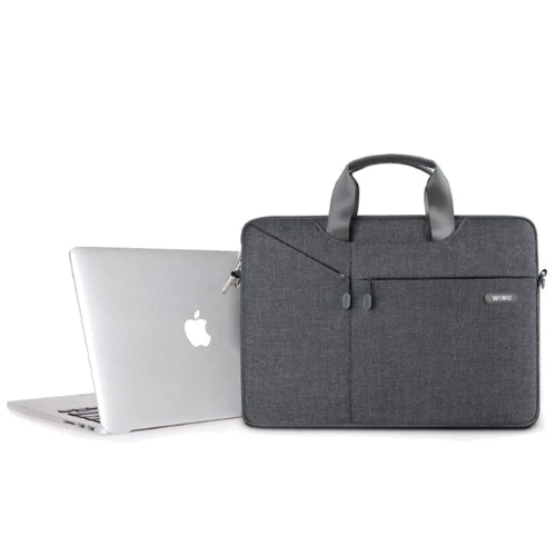 Сумка для ноутбуков WIWU 15.6" Bag Grey (6973218931555): Материал нейлон