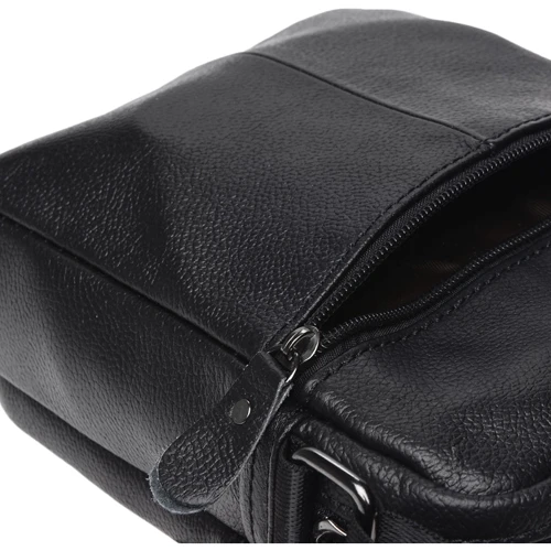 Чоловіча сумка планшет Keizer чорна (K11169-black): Застібка Блискавка