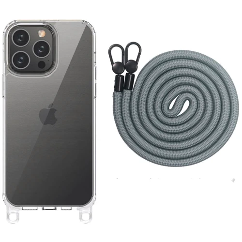Чехол для iPhone Epic TPU Transparent with Straps Fog for iPhone 15 Pro