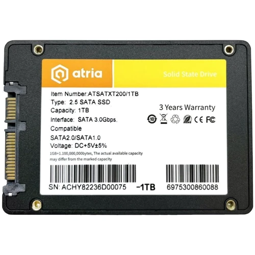 ATRIA XT200 1 TB (ATSATXT200/1024): Тип накопителя внутренний