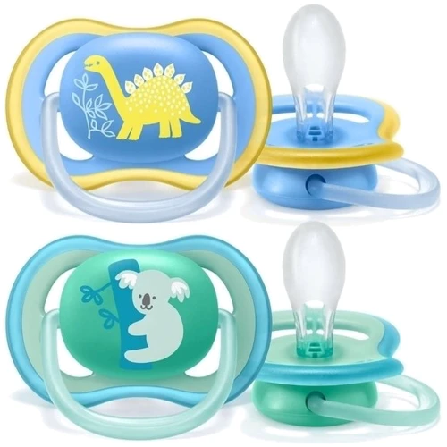 Пустышка для мальчика Philips AVENT Ultra-Air, 18+ мес, 2 шт. (SCF349/11): Возраст старше 18 месяцев