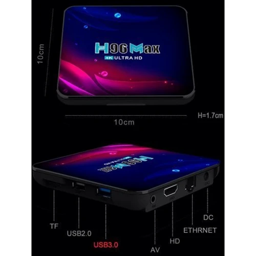 Приставка Smart TV H96 Max V11 (2GB/16GB): Вбудована пам'ять, ГБ 16
