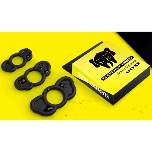 Набор из 3-х силиконовых эрекционных колец Elephant rings (BS6000026)