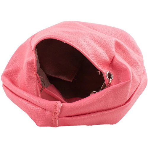 Женская сумка хобо Valiria Fashion розовая (5DETAA9304-pink): Фактура Матовая, Зернистая