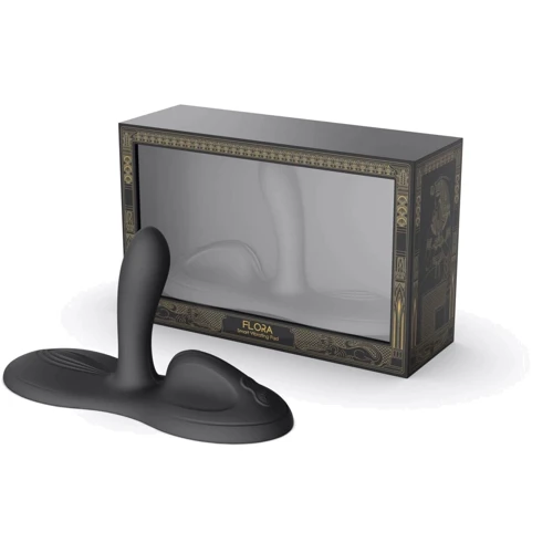 Sit-on-top смарт-вибратор Zalo – Flora Smart Vibrating Pad Obsidian Black, 9 моторов