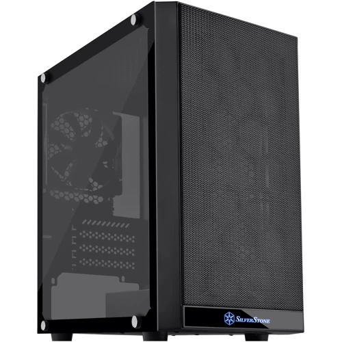 Корпус Silverstone PS15 Black Tempered Glass (SST-PS15B-G)