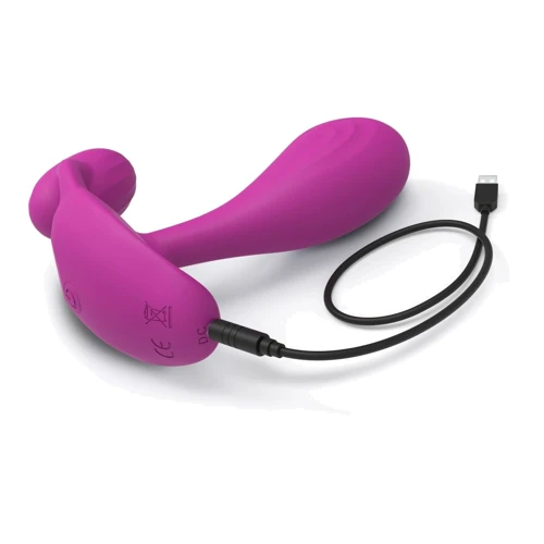 Вибратор Love To Love Witty - Sweet Оrchid, универсальный, точки G + P, пульт ДУ