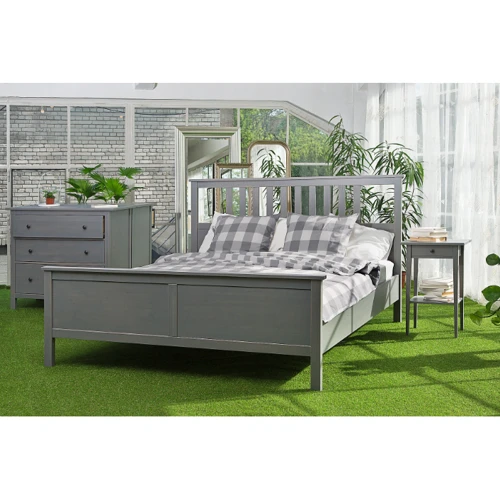 Каркас кровати ІКЕА HEMNES 140х200 см серый (792.471.93) фото 5
