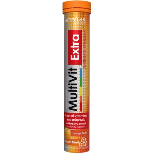 Activlab MultiVit Extra Мультивітаміни 20 шипучих пігулок смак апельсин