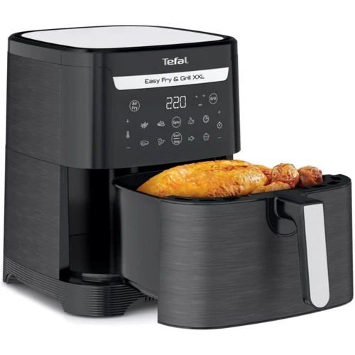 Фритюрниця Tefal EY801815 EasyFry&Grill XXL: Матеріал корпусу метал / пластик