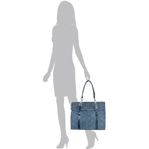 Женская сумка тоут Laskara синяя (LK10190-blue-duo): Страна производитель Чехия