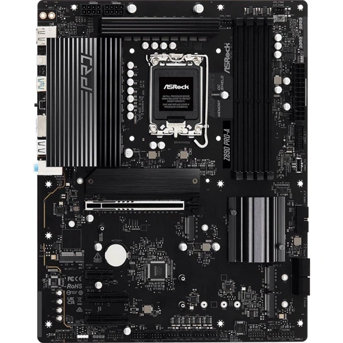 ASRock Z890 Pro-A: Разъемы на плате M.2, SATA 3.0, USB 3.2 Gen 1, USB 2.0, USB 3.2 Gen 2