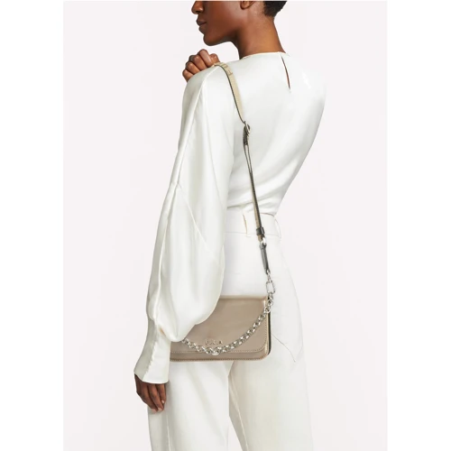 Женская сумка кросс-боди Furla Splendida Mini Shoulder металлик (WB00315BX03791009S): Тип ручки Со съемным ремнем, Плечевой ремень, На цепочке, Без ручки