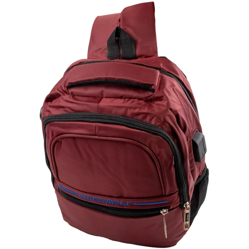 Мужской рюкзак Valiria Fashion бордовый (3DETAB9035-1): Материал Полиэстер